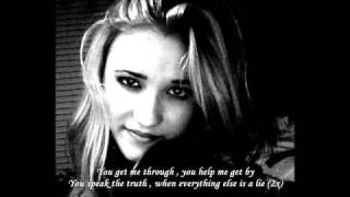 Emily Osment You get me through with lyrics on the screen + download