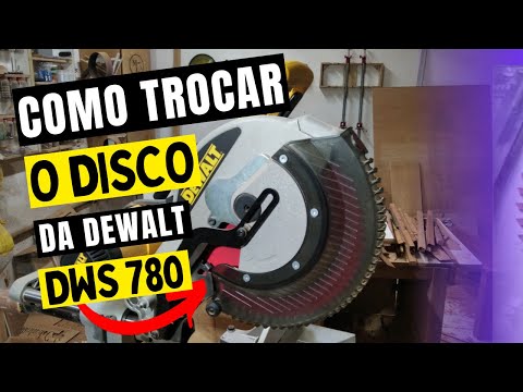 How to change the miter saw blade on the DEWALT DWS780 AND DWS 780-B2 tips how to do it DIY