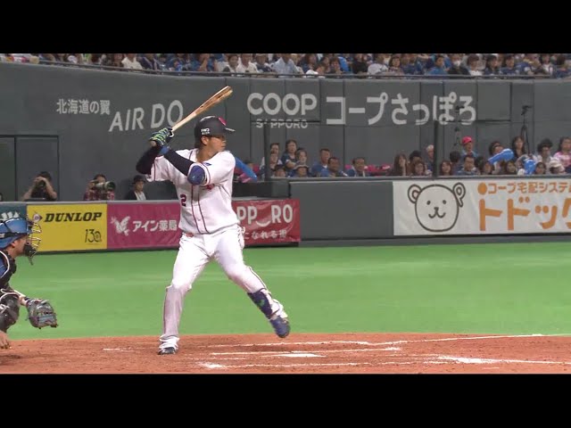 【7回表】鮮やかな内角打ち!! バファローズ・白崎の2点タイムリーヒットで追加点を挙げる!! 2018/9/15 F-Bs