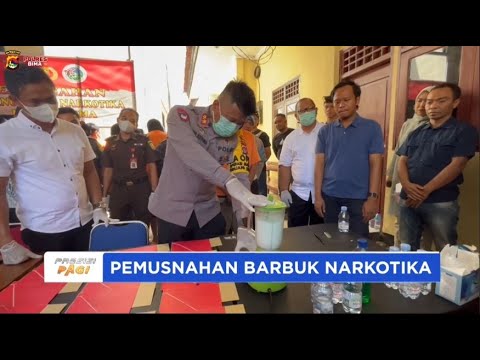 POLRES BIMA PEMUSNAHAN BARBUK NARKOTIKA