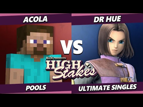 High Stakes - Acola (Steve) Vs. Dr Hue (Steve, Hero) Smash Ultimate - SSBU