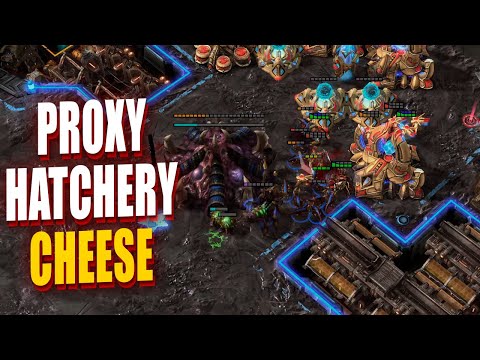 JUST LIKE A CANNON RUSH - Proxy Hatchery ZvP Guide - easy cheese for Zerg in StarCraft 2