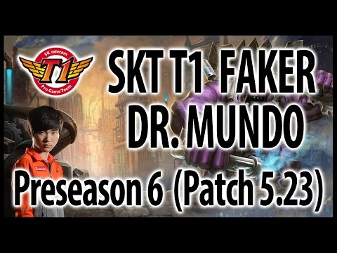 SKT Faker – Dr. Mundo jungle – Preseason 6, KR challenger ranked solo queue (2015.11.28)