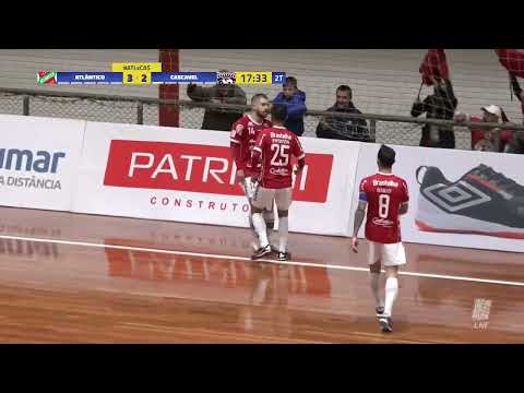 Gols de Atlântico 4 x 3 Cascavel, pela LNF 2022