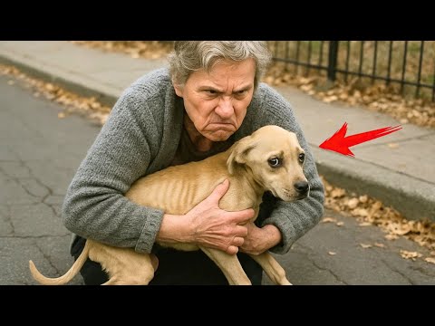 MIRA LO QUE ESTA ANCIANA TORTURADORA LE HACÍA AL POBRE PERRO CALLEJERO