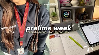 š£²college diaries š| prelims exam week, cramming & studying, unboxing a new mic, I passed?!