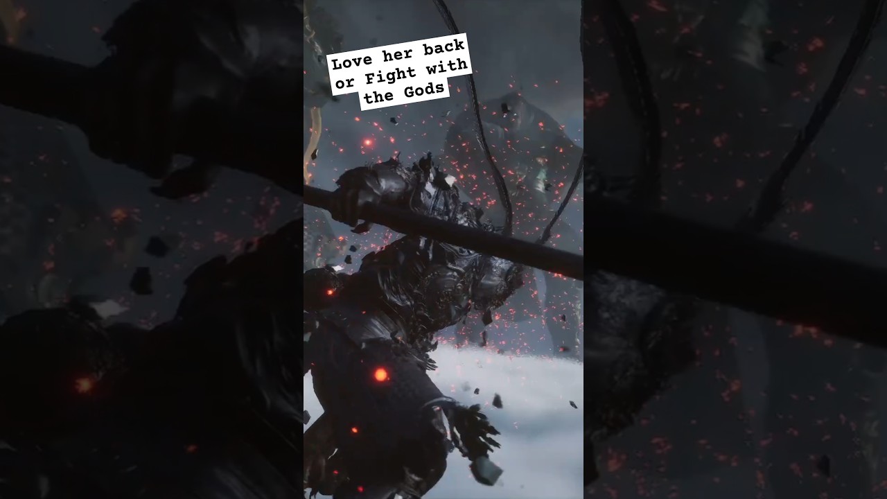 Go love her back or fight with gods #blackmythwukonggameplay #blackmythwukongps5 #viralvideo
