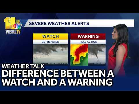 Weather Talk Difference Between A Watch And Warning