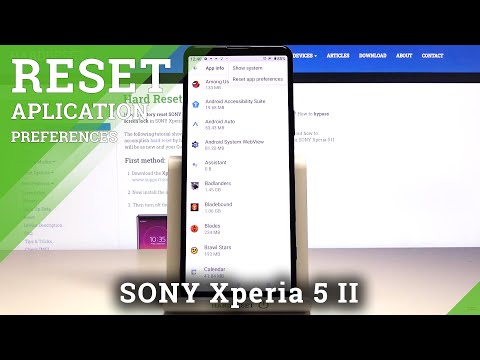How to Bring Back App Defaults in Sony Xperia 5 II - Reset App Preferences