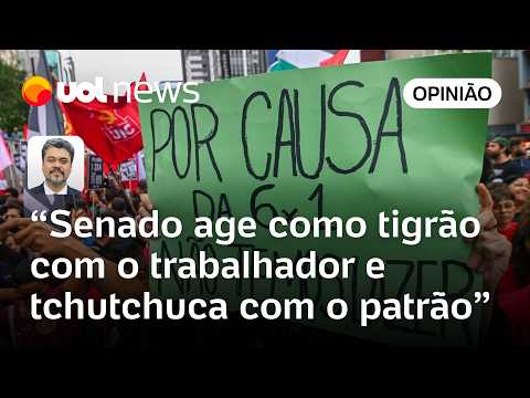 Senado congela 6x1e se mostra ‘tigrão’ com trabalhador e ‘tchutchuca’ com patrão | Sakamoto
