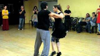 Ariadna Naveira and Fernando Sanchez. "Boleos" workshop. 18.03.2011, Tel Aviv