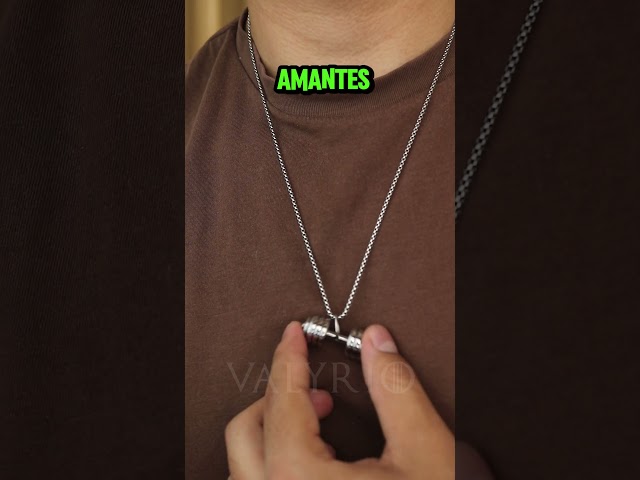 Vídeo relacionado con Collar con mancuernas para mujeres y hombres, collar personalizado con colgante de barra de acero inoxidable, delicado encanto deportivo, fitness, gimnasio, joyería de regalo, Acero inoxidable, No es