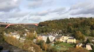 preview picture of video 'Hyperlapse of Luxembourg City with the bridge visible'