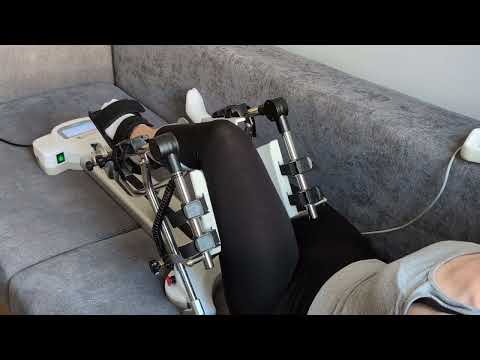 Demonstracja zakresu ruchu kolana z szyna CPM OrtoFlex L2.