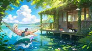 Deep Focus | Lofi Girl Luna for Coding & Deep Work | Sunny Lake House Relaxing Beats