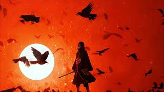 Itachi Akatsuki Sunset Crows | 4K Desktop Live Wallpaper 🌌