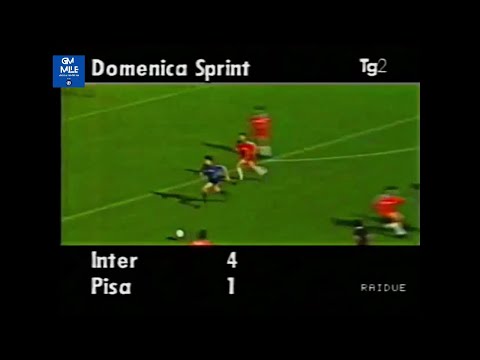 1988-89 (2^ - 16-10-1988) INTER-Pisa 4-1 Servizio DomenicaSprint Rai2