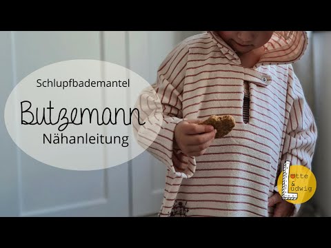 Nähanleitung Bademantel "Butzemann" Badeponcho