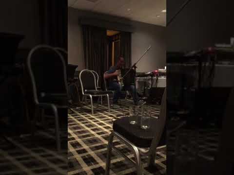 Helen Rich playing at the Friday night concert at the Northern Ireland Open Accordion Championship