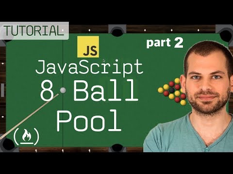 JavaScript HTML5 GameDev Tutorial 8 Ball Pool Game part 2