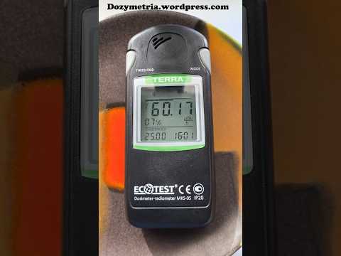 Uranium ceramic glaze Radioactive Geiger Counter Terra MKS-05 Ecotest Radiation measurement