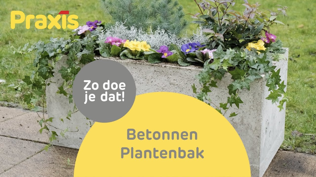 Betonnen plantenbak maken