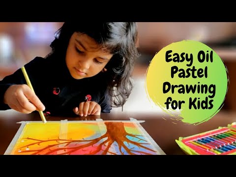 Easy Oil Pastel Drawing for Kids | Oil Pastel Art for Kids | #6