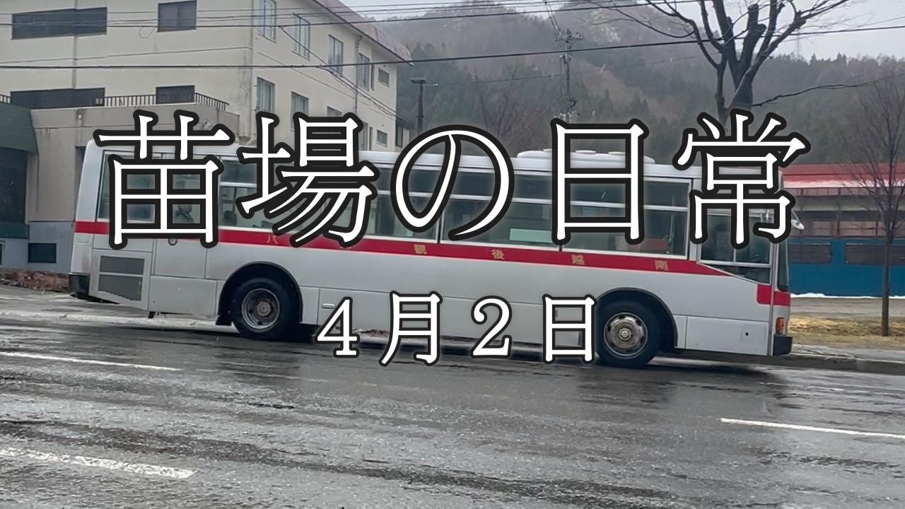 (538) 苗場ひとり暮らし 　４月２日