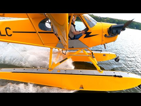 REAL Flight Lesson in a SEA Plane! (The Amphibious Legend Cub)