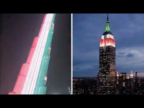 Il tricolore sui monumenti di tutto il mondo: l’omaggio all’Italia