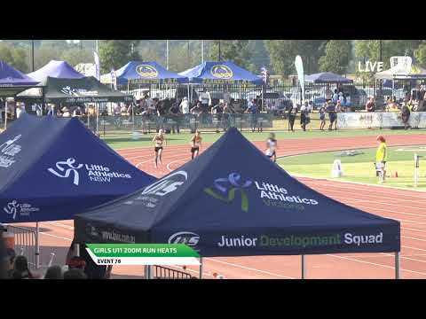 Girls U11 200m Heat 2 - 2019 State Track and Field Championships // LAVicTV