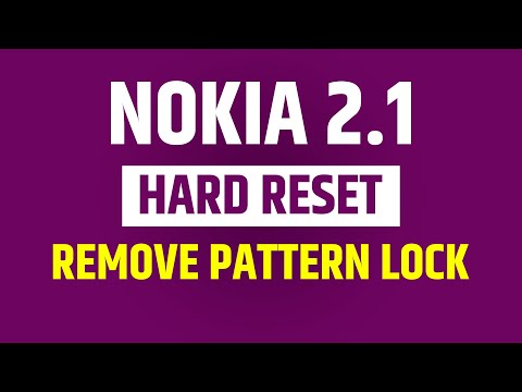 How to Hard Reset NOKIA 2.1 TA 1086 | BYPASS PIN LOCK