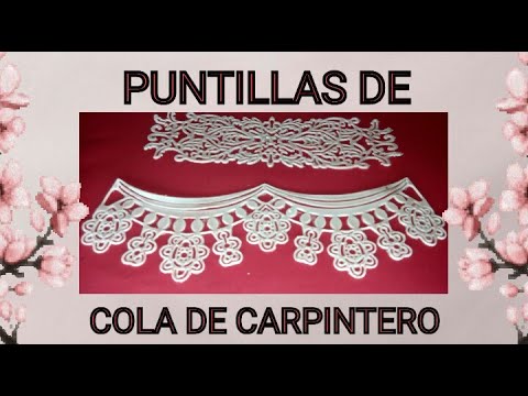 Encajes O Puntillas DE Cola DE Carpintero manualidades con reciclaje