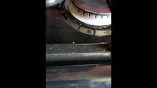 Yellow flames on a natural gas stove