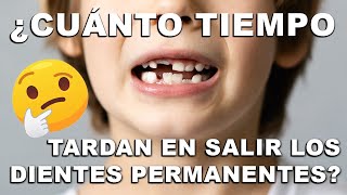 🤔 ¿En cuánto tiempo debería salir el diente permanente en los niños