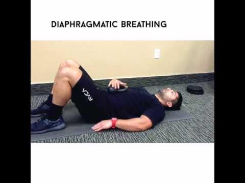 Diaphragmatic vs. chest breathing pattern