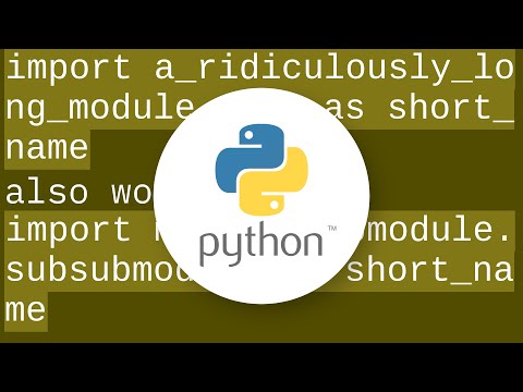 Python Can You Define Aliases For Imported Modules In Python