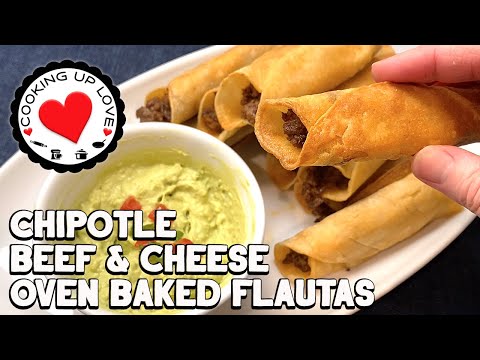 Best Baked Flautas Recipe With Chipotle Beef and...