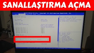 BIOS Sanallaştırma Açma Etkinleştirme | BIOS Intel Virtualization Technology Nas