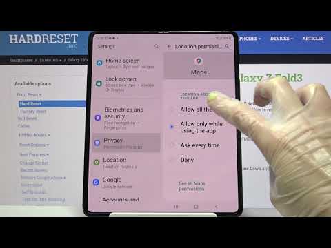 How to Change App Permissions on SAMSUNG Galaxy Z Fold 3 – App Manager