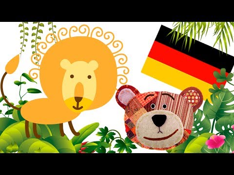 Animales de la selva para aprender alemán con los niños