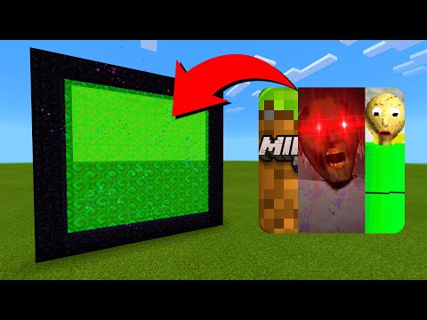 How To Make A Portal To The Minecraft vs Granny vs Baldi Dimension in Minecraft!