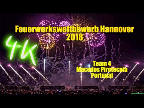 [4K] Feuerwerkswettbewerb Hannover 2018 - Team 4 - Macedos Pirotecnia (Portugal)