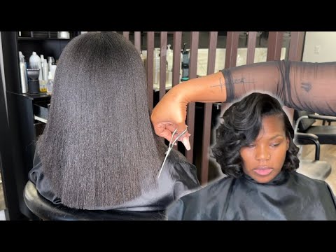 Get The Look: Layers and Flat Iron Curls | Relaxed Hair