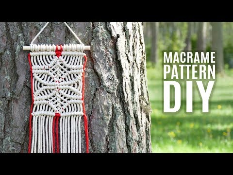 DIY Macrame Wall Hanging Leaves with Flower