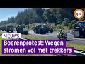 Boerenprotest Stroe: Gelderse wegen stromen vol met trekkers