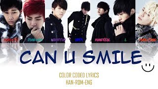 INFINITE-CAN U SMILE COLOR CODED LYRICS HAN-ROM-ENG