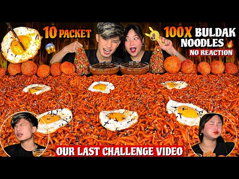 100X SCHARFE BULDAK-NUDELN-CHALLENGE💀🔥MIT MEINEM FREUND | EXTREM SCHARFES PANIPURI😱|