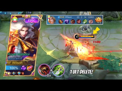 LANCELOT BEST ONE SHOT BUILD TO DELETE ENEMIES INSTANTLY 🔥 | INSANE DAMAGE!! (MUST WATCH