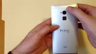 HTC ONE MAX Remove, replace Back plate cover, install Sim Card / Micro SD memory Card